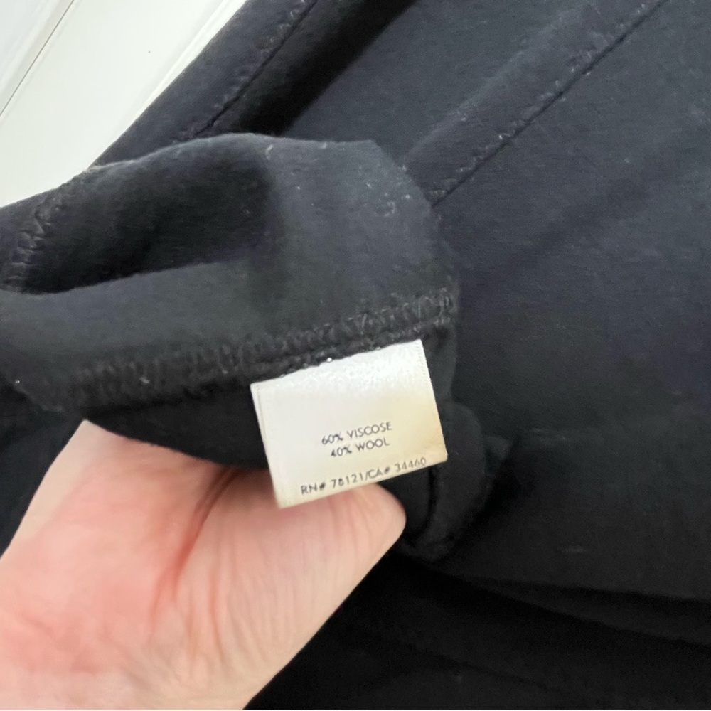 Eileen Fisher Black Wool Blend Flare Trumpet Skirt Size Medium - Picture 8 of 9